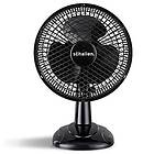 Schallen 6" Small Electric Modern Portable Air Cooling Fan with Tilt Feature for PC, Worktop, Desk, Office, Home & Travel Use (Black)