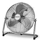 Schallen Chrome Silver Metal High Velocity Cold Air Circulator Adjustable Floor 