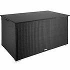 TecTake Storage box Oslo with aluminium frame, 145 x 82,5 79,5 cm black