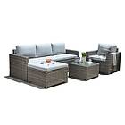Original Out & Out Out & Out Marbella 5 Seat Rattan Garden Furniture Set w/ Removable Cushions