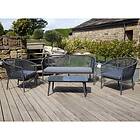 Pacific Lifestyle Limoges Stackable 4 Seater Lounge Set Grey