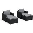 Keter 2 Seat California Balcony Deluxe Graphite