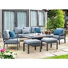 Handpicked Titchwell Lounge Set with Gas Adjustable Table Grey