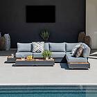 Harbour Lifestyle Panama Luxury Outdoor Corner Group Set Washed Grey