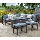 Handpicked Titchwell Corner Lounge Set with Firepit Table Grey