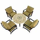 Byron Manor Montpellier 110Cm Coffee Table With 4 Windsor Deluxe Lounge Chair Se