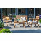Norfolk Leisure Brent 4 Seater Outdoor Lounge Set Brown