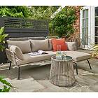 Norfolk Leisure Elland Outdoor Chaise Lounge Set Grey/Beige