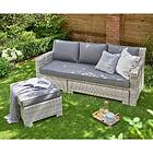 Norfolk Leisure Oxborough Outdoor Pull Out Lounge Sofa Grey