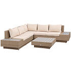 Outsunny 4Pc Rattan Sofa Set Garden Furniture Coffee Table Chairs Conservatory B