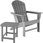 TecTake Rustic garden set 1 Chair, Table light grey