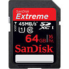 SanDisk Extreme SDXC Class 10 UHS-I U1 45MB/s 64GB
