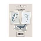 Frank & Poppy Poster Ocean 2 3-pack 13x18cm