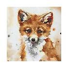 Canvastavla THE WALL Fox 30x30cm