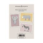 Poster Frank & Poppy Savannah 1 3-pack 13x18cm