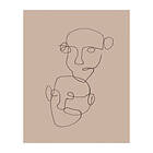 Scandi Living Figurative poster beige 40x50 cm