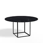 New Works Florence matbord runt black marquina marble, o145 cm, svart stativ