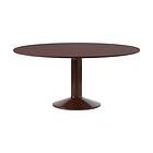 Muuto Midst pelarbord o160 cm Dark Red Linoleum-Dark Red