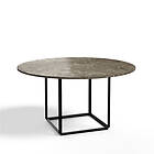 New Works Florence matbord runt gris du marais marble, o145 cm, svart stativ