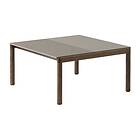 Muuto Couple 1 Plain-1 Wavy soffbord 80x84x40 cm Taupe-dark oiled oak