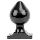 All Black Vinyl Anal Plug 22 cm