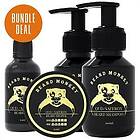 Beard Monkey Beard Oil 50ml + Beard Shaper 60ml + Beard Shampoo 100ml + Beard Conditioner 100ml Oud/Saffron Set