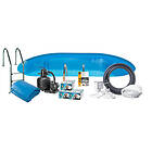 Swim & Fun Poolpaket Steel Oval 800x400x150cm