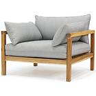 Venture Design Fåtölj Moa Utomhus Marion Single Sofa Grey Fabric / Acacia 9596-0