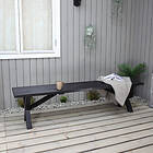 Baltic Garden Bänk Scottsdale SCOTTSDALE bench 180, svart 500299-9