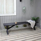 Baltic Garden Benk Scottsdale SCOTTSDALE bench 180, svart 500299-9