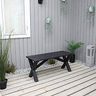 Baltic Garden Bänk Scottsdale SCOTTSDALE bench 100, svart 500522-9