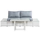 Comfort Garden Loungegrupp Bahamas 2-sits med Bord och Dubbla Avslut Utomhus 709804C