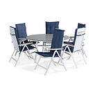 Comfort Garden Matgrupp Tunis Rund 140 med 6 Monaco Light Stolar Stol m Dyna 819596