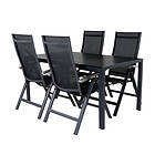 Venture Design Matgrupp Bundy med 4 Andy Chairs BreakTable150*90-AlbanyLight_Bla
