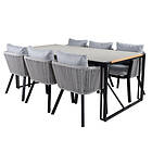 Venture Design Matgrupp Texas med 6 Veny Chairs TexasDiningTable200*100-ViryaDin