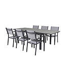 Venture Design Matgrupp Lova 160/240 med 6 Copacabana Karmstolar GR18562V