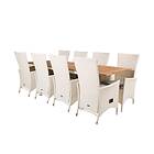 Venture Design Matgrupp Perla 160/240 med 8 Pishi Karmstolar GR18964V