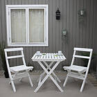 Baltic Garden Caféset Wilma Bord med 2 Knohult Stolar 500366-3B