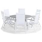Comfort Garden Matgrupp Tunis Rund 140 med 6 Monaco Light Stolar 819610C
