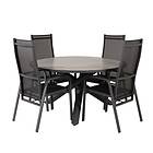 Venture Design Matgrupp Pincy Ø140 med 4 Copacabana Chairs GR18895V