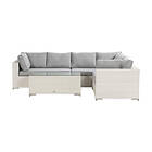 Comfort Garden Loungegrupp Bahamas 6-sits Bord Vit Utomhus 644738