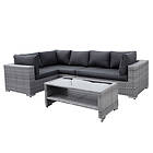 Comfort Garden Loungegrupp Bahamas 5-sits med Bord m Hylla 3 200-073