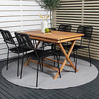 Venture Design Matgrupp Kenya 120x70 Teak med 4 Lindos Karmstolar GR22597V
