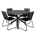Venture Design Matgrupp Ande med 4 Minos Matstolar Stapelbar GR21270VD