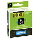 Dymo Label Cassette D1 Black on Yellow 24mmx7m