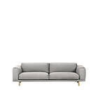 Muuto Rest soffa 3-sæders tyg vancouver 14 light grey, ekben