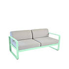 Fermob Bellevie 2-sits soffa opaline green, flannel grey dyna