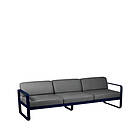 Fermob Bellevie soffa 3-sits deep blue, graphite grey dyna