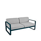 Fermob Bellevie 2-sits soffa acapulco blue, flannel grey dyna