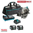 Makita RS002GD201 40v Max XGT AWS Brushless Circular Saw 260mm Inc 2x 2.5Ah Batt